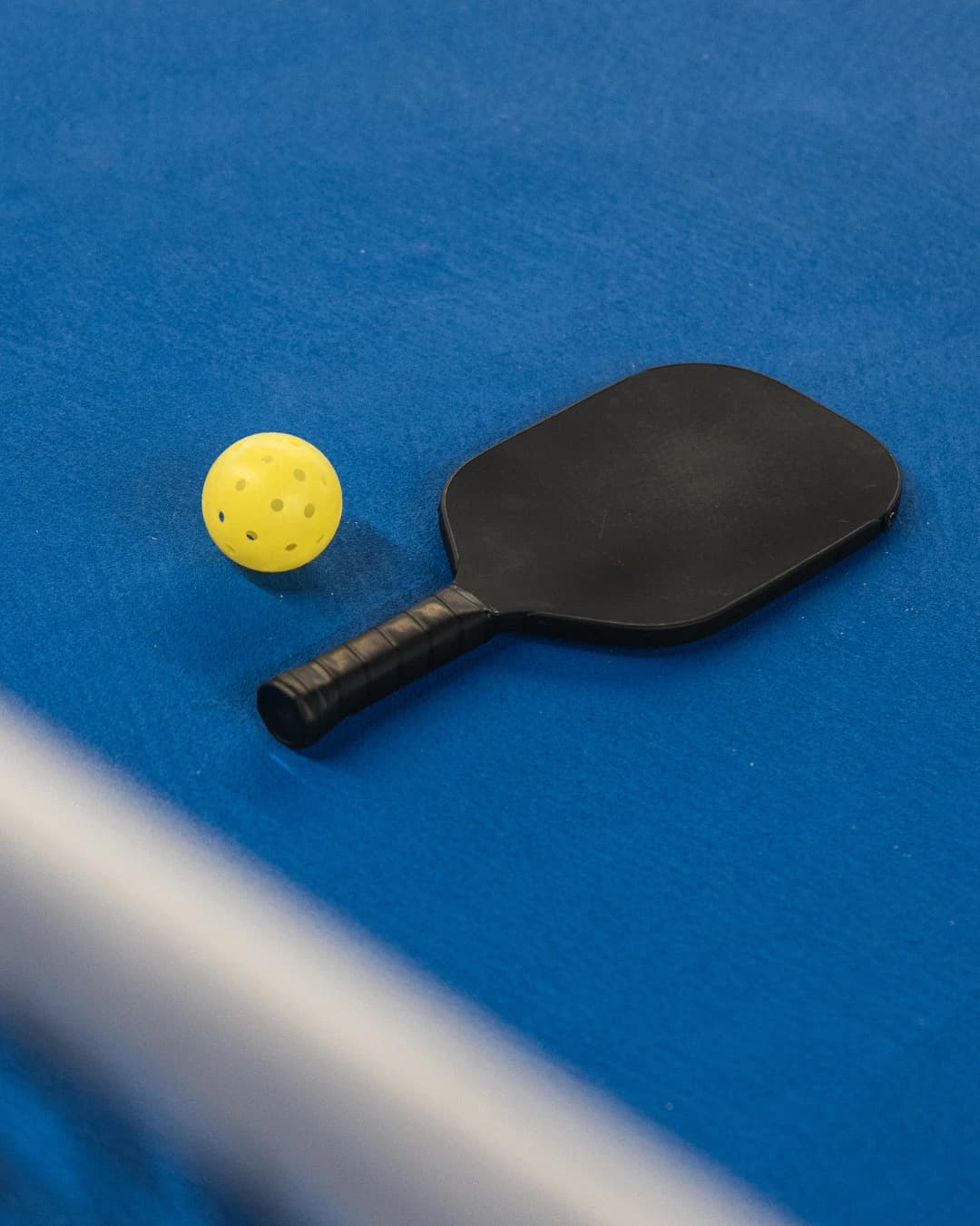 Pickleball players in action